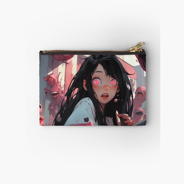Item preview, Horrified Floating Eyes Anime Girl designed and sold by bubblegoth.