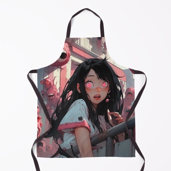 Item preview, Horrified Floating Eyes Anime Girl designed and sold by bubblegoth.