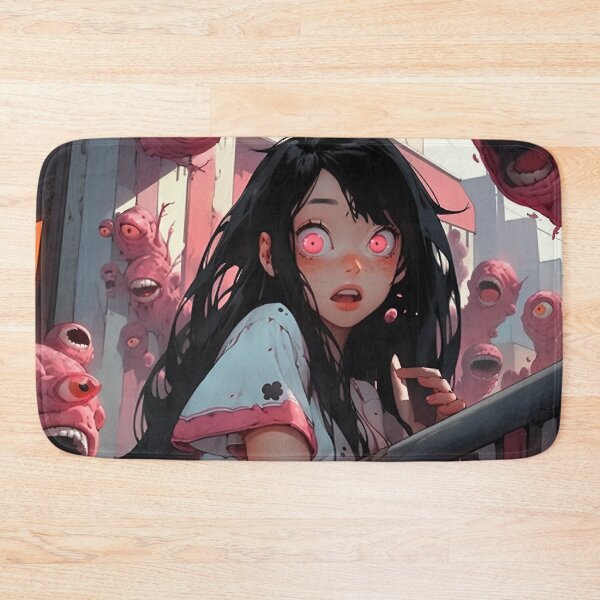 Item preview, Horrified Floating Eyes Anime Girl designed and sold by bubblegoth.