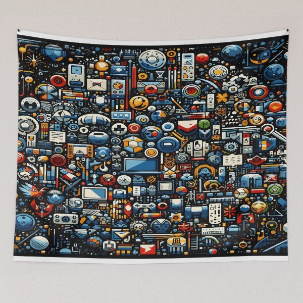 Item preview, Gaming Icons Desk Mat, Mouse Pad, Bath Mat designed and sold by KitonicTees.