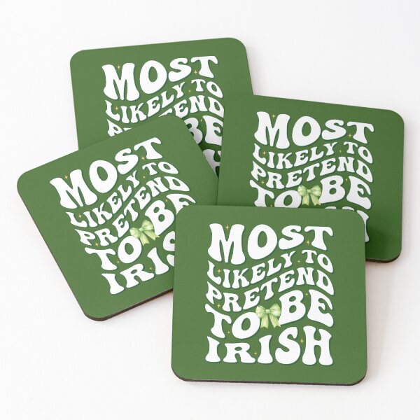Item preview, Most Likely To pretend to be irish St Patrick's day Groovy designed and sold by Be Cool (5.0) ⭐⭐⭐⭐⭐.