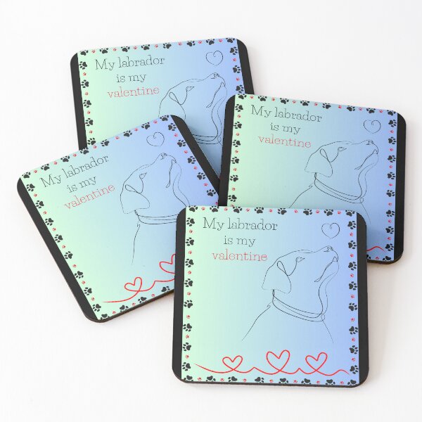 Item preview, My labrador is my valentine designed and sold by ZingZest.