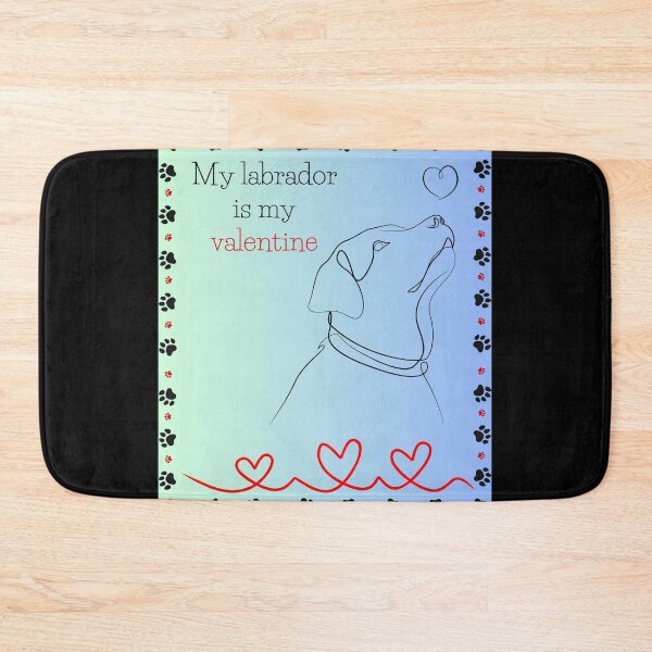 Item preview, My labrador is my valentine designed and sold by ZingZest.