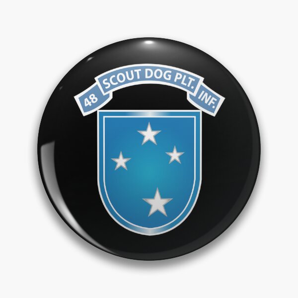 Item preview, Army - 48th Infantry Scout Dog Plt Tab w 23rd ID SSI designed and sold by Military Insignia Products.