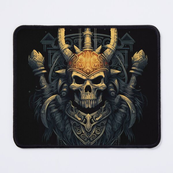 Item preview, “Warlike Elegance: A warlike skull, an unwavering attitude.” designed and sold by Art-Vortex-fr.
