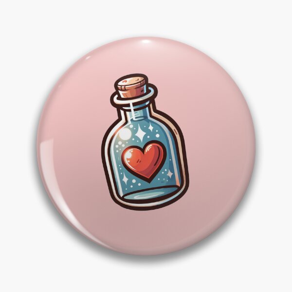 Item preview, Love Potion Bottle Illustration - Magical Heart Elixir designed and sold by Ajay GB.
