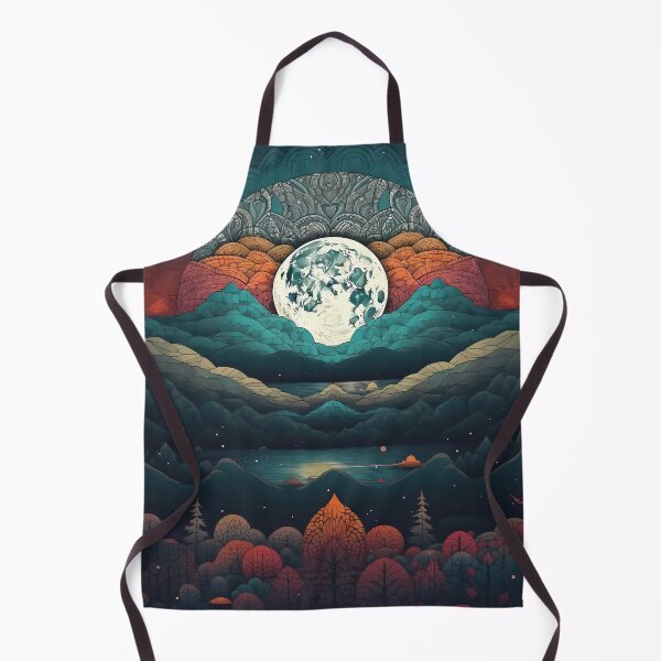 Item preview, Otherworldly Beauty with a Unique Symmetrical Landscape Art Print designed and sold by GiveMeMood.