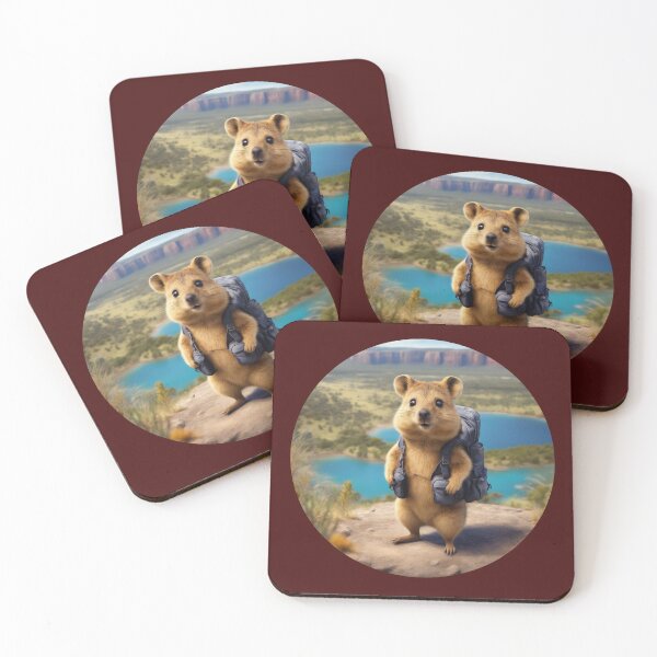 Item preview, Quokka discovers the world - little kangaroo designed and sold by KarakitAI.