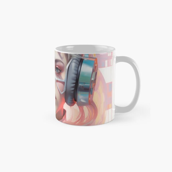 Futuristic Portret of a Women Classic Mug