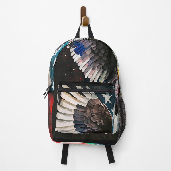 Item preview, Eagle with outstretched wings against the backdrop of the USA flag designed and sold by SebSun.