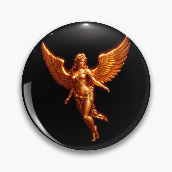 Item preview, Beautiful Golden Angel Goddess Statue Fantasy Art Illustration designed and sold by bagstudio.