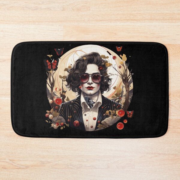 Item preview, N THE SURREAL WORLD - BLACK FLYING BUTTERFLIES  MAN IN RED SUNGLASSES 1 designed and sold by justyna-s28.