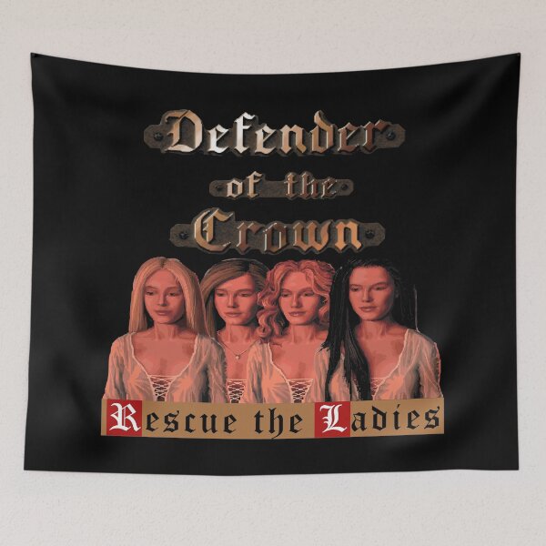 Item preview, Defender Of The Crown - Rescue the Ladies designed and sold by Retr0Tshirts.