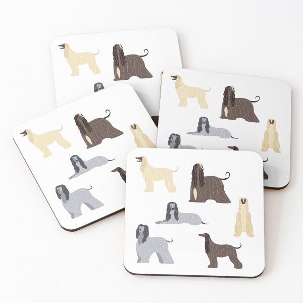 Item preview, Cute Afghan Hound Dogs designed and sold by TheAnimalZ00.