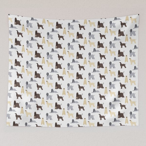 Item preview, Cute Afghan Hound Dogs designed and sold by TheAnimalZ00.