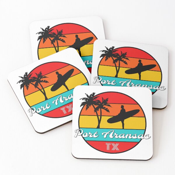 Item preview, Port Aransas Texas, Port A Surfer, Palm Trees, Beach Vacation designed and sold by BubbaCommerce.