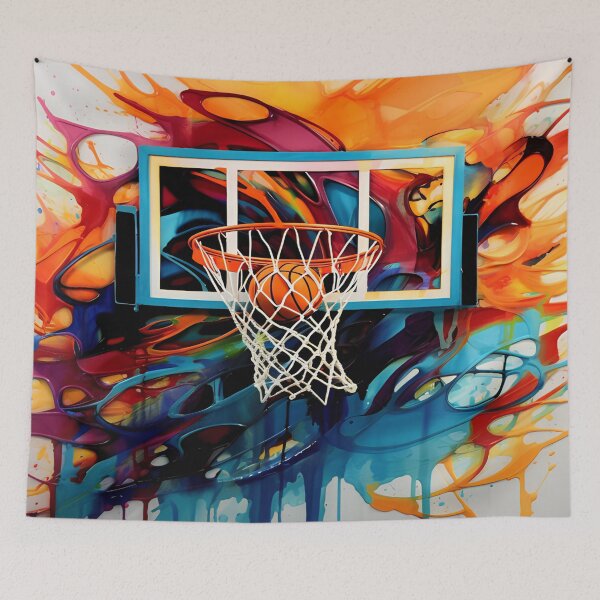 Item preview, Basketball Paint Art designed and sold by jendrip.