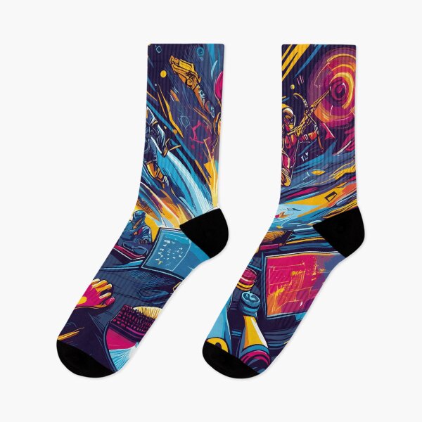 Item preview, Colorful Gaming Aesthetic Desk Mat designed and sold by KitonicTees.