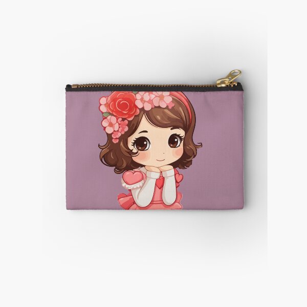 Item preview, Adorable girl with rose ribbon designed and sold by StickerLab4.