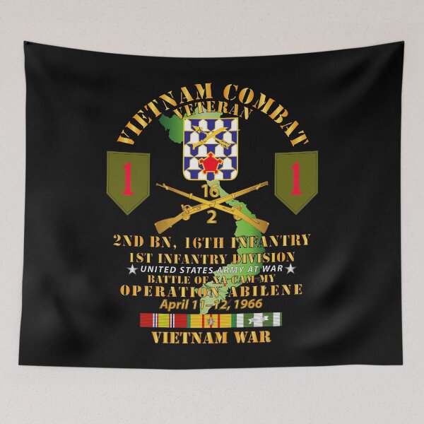 Item preview, Army - 2nd Bn 16th Inf - 1st ID - Operation Abeline w VN SVC designed and sold by Military Insignia Products.