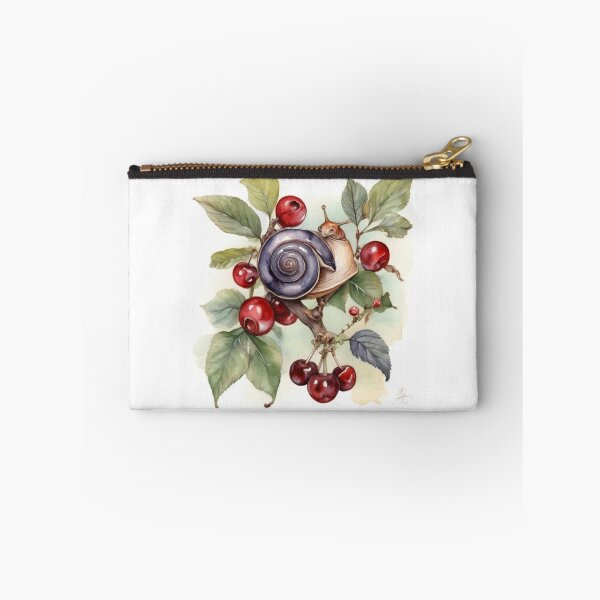 Item preview, juicy cherry , snail  designed and sold by bonjourmadame4.