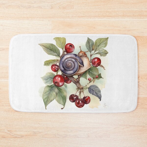 Item preview, juicy cherry , snail  designed and sold by bonjourmadame4.