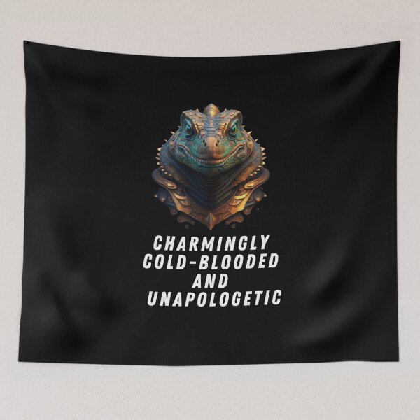 Item preview, charmingly cold-blooded and unapologetic man shirt designed and sold by Mayaart83.