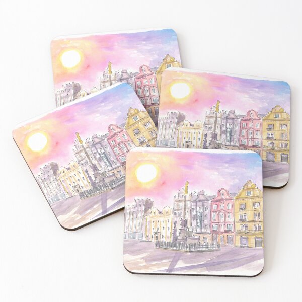 Item preview, Plzen Bohemia Historical Market Place Scene designed and sold by artshop77.