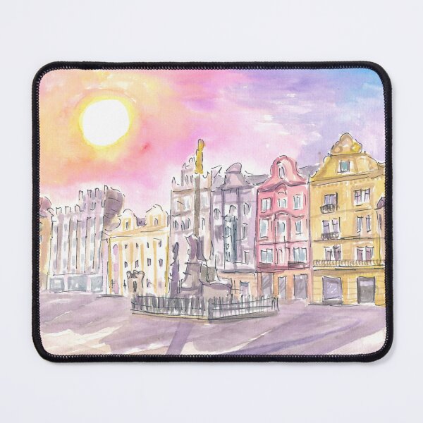 Item preview, Plzen Bohemia Historical Market Place Scene designed and sold by artshop77.