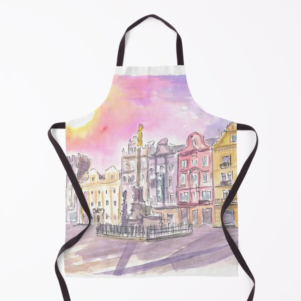 Item preview, Plzen Bohemia Historical Market Place Scene designed and sold by artshop77.