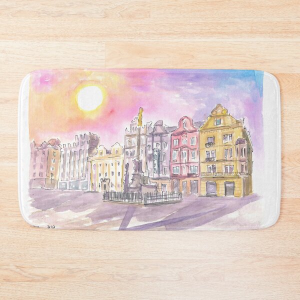 Item preview, Plzen Bohemia Historical Market Place Scene designed and sold by artshop77.