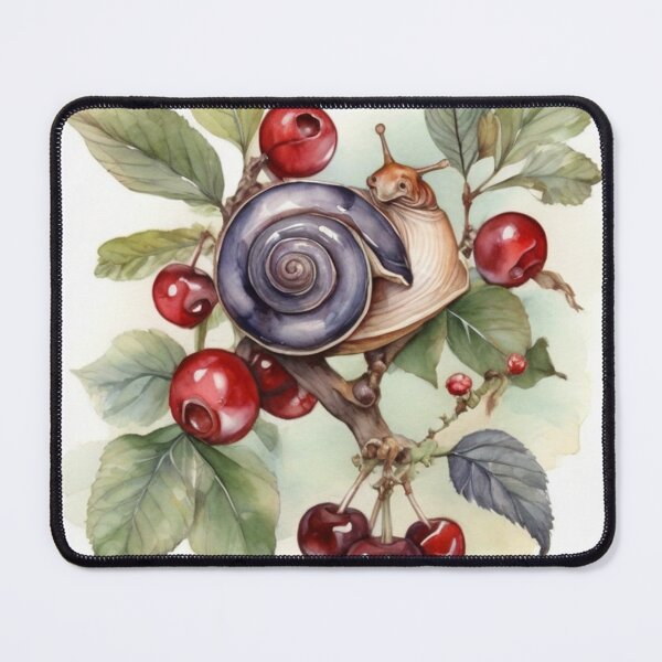 Item preview, juicy cherry , snail designed and sold by bonjourmadame4.