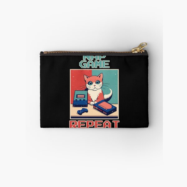 Item preview, Funny cute retro cat gaming. Retro gamer lifestyle. Nap game repeat. designed and sold by Unitepeople.