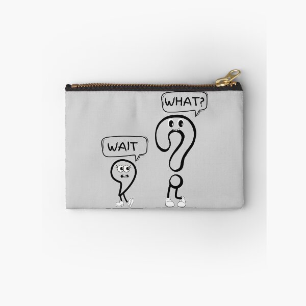 Item preview, Wait, What. Comic comma and a question mark designed and sold by mwagie.