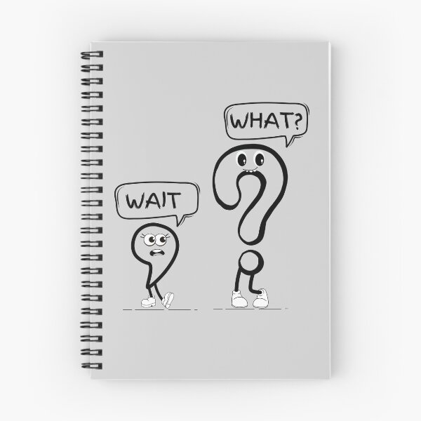Item preview, Wait, What. Comic comma and a question mark designed and sold by mwagie.