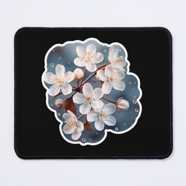 Item preview, "Ephemeral Blossoms" portrays delicate and intricate blossoms suspended in a void, encapsulating a fleeting moment of beauty and fragility. designed and sold by LittleOF Arty.