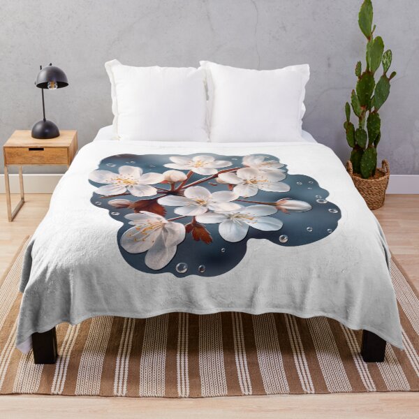 Item preview, "Ephemeral Blossoms" portrays delicate and intricate blossoms suspended in a void, encapsulating a fleeting moment of beauty and fragility. designed and sold by LittleOF Arty.