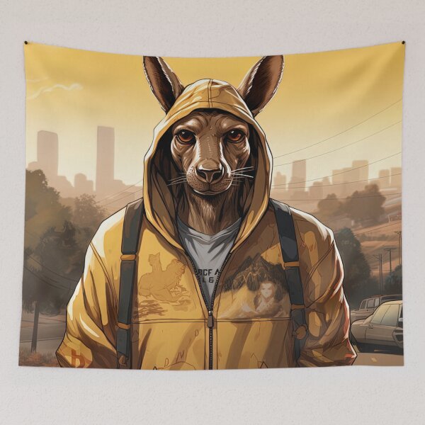 Item preview, Kangaroo | Hip Hop style designed and sold by ComicsFactory.