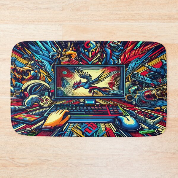 Item preview, Gaming Sports Desk Mat Mouse Pad Bath Mat designed and sold by KitonicTees.