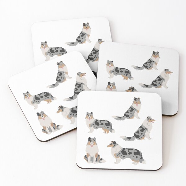 Item preview, Blue Merle Rough Collie Dogs designed and sold by TheAnimalZ00.