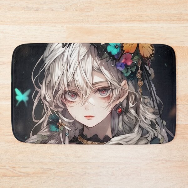 Item preview, Enchanted Floral Butterfly Headpiece Anime Girl designed and sold by bubblegoth.