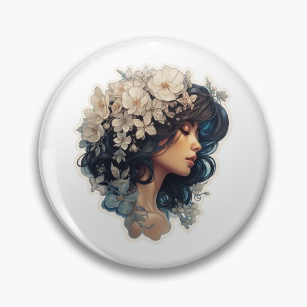 Item preview, "Ephemeral Blossoms" portrays delicate and intricate blossoms suspended in a void, encapsulating a fleeting moment of beauty and fragility. designed and sold by LittleOF Arty.
