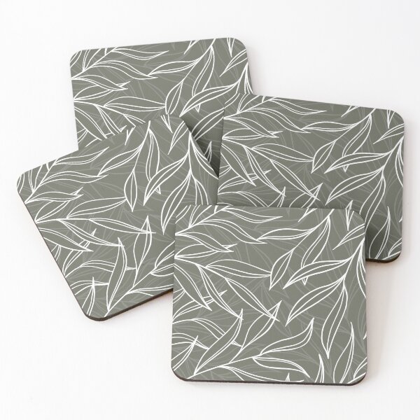 Item preview, Botanical Leaves with Dark Green Background  designed and sold by savariamarie.