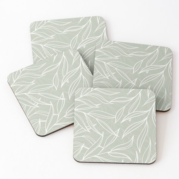 Item preview, Botanical Leaves with Mint Green Background  designed and sold by savariamarie.