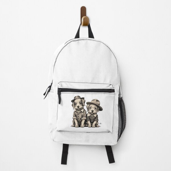 Item preview, Two cute dogs in clothes and hat designed and sold by MagelliShop.