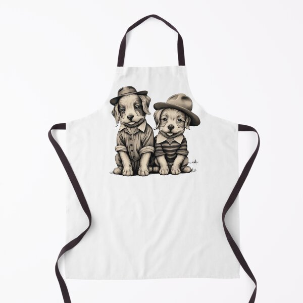 Item preview, Two cute dogs in clothes and hat designed and sold by MagelliShop.