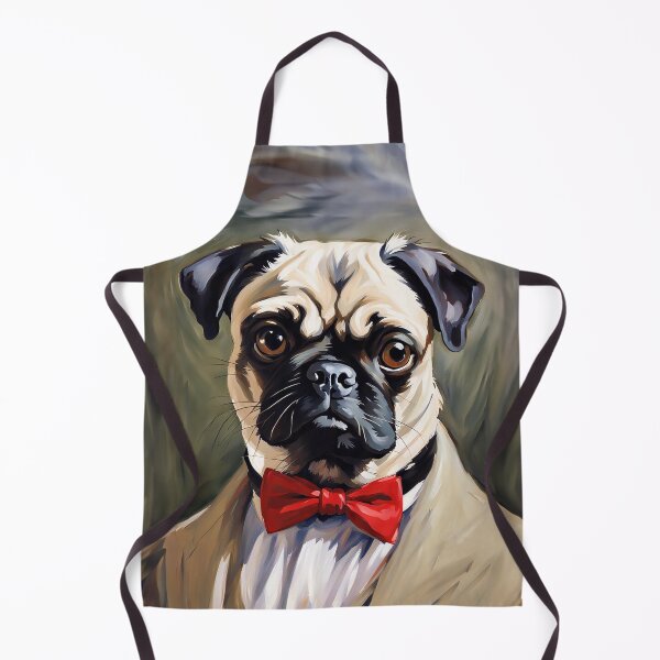 Item preview, Pug Dog Portrait in Coat and Tie designed and sold by Futurebeachbum.
