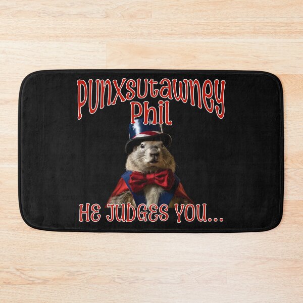 Item preview, He Judges You Punxsutawney Phil Happy Groundhog Day designed and sold by ZeptepiTrends.