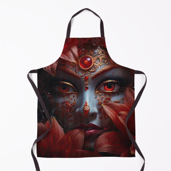 Item preview, Xochiquetzal with Red Dahlias designed and sold by OccultDreams.
