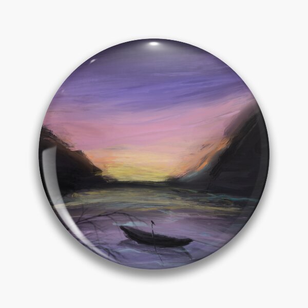 Item preview, Lake Landscape at sundown designed and sold by MonikaLauda.